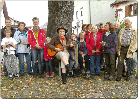 Singen unter der Friedenseiche